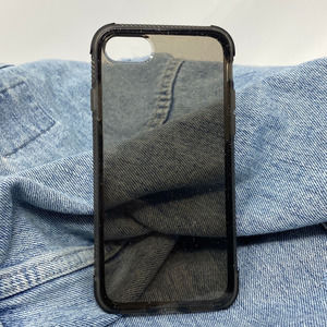 iPhone XS Max Case Clear Black Glitter Cover NEW